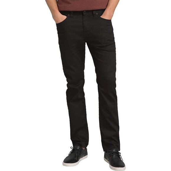 PrAna Bridger Jean Black Out Mens 32/36 Slim Fit Straight Leg Stretch Denim NWT - Picture 1 of 1
